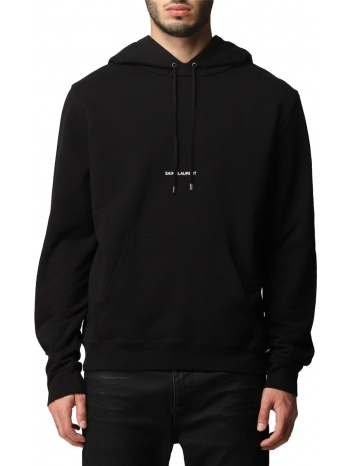 ανδρικό μαύρο logo print sweatshirt/black saint laurent σε προσφορά