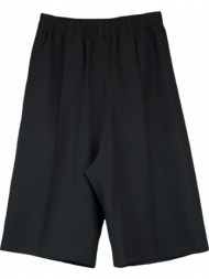 ανδρικό μαύρο popeline black shorts barbara alan