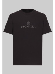 ανδρικό μαύρο logo t-shirt in black moncler