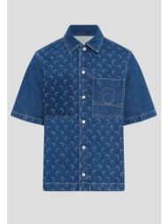 ανδρικό μπλε deadstock denim workwear shirt marine serre