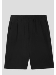 ανδρικό μαύρο elasticated waist bermuda shorts ami paris