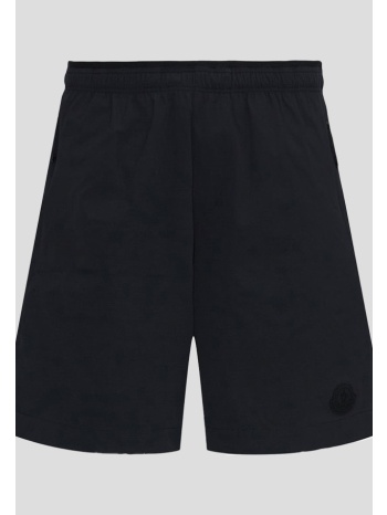 ανδρικό μαύρο regular fit ripstop shorts moncler