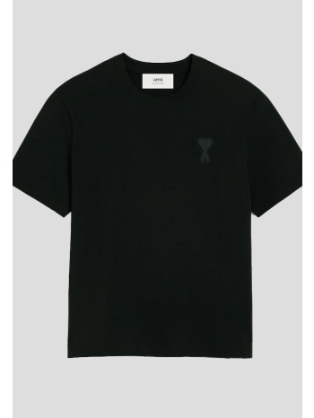 ανδρικό μαύρο ami de coeur t-shirt in black ami paris