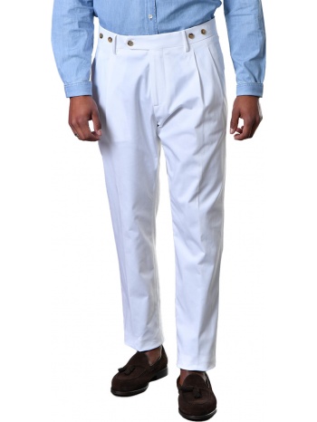 ανδρικό λευκό barber cotton trousers/white berwich σε προσφορά