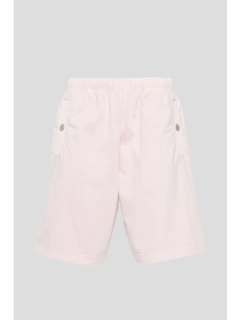ανδρικό ροζ cotton track shorts stone island σε προσφορά