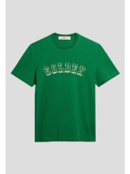 ανδρικό πράσινο cotton t-shirt in green golden goose