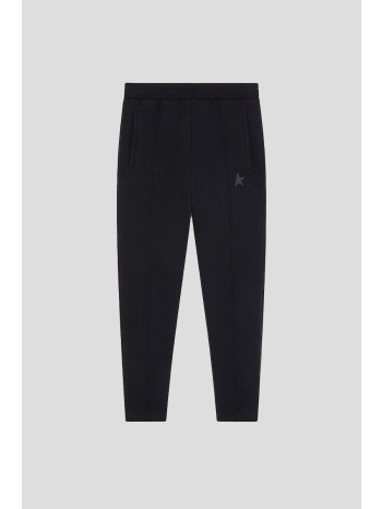 ανδρικό μαύρο joggers with star in black golden goose