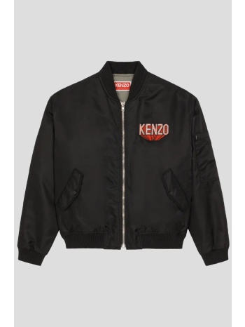ανδρικό μαύρο long-sleeved retro bomber jacket kenzo σε προσφορά