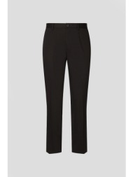 ανδρικό μαύρο stretch cotton pants with branded tag dolce&gabbana
