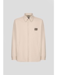 ανδρικό μπεζ technical fabric shirt with tag dolce&gabbana