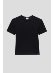 ανδρικό μαύρο t-shirt ιn mesh courrèges
