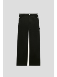 ανδρικό μαύρο denim baggy pants with strap courrèges