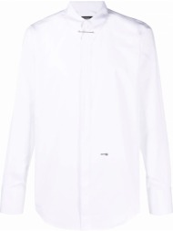 ανδρικό λευκό pin collar cotton shirt dsquared2