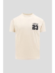 ανδρικό slim t-shirt with logo 23 in white off-white