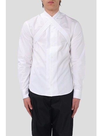 ανδρικό ow embroided collar shirt off-white