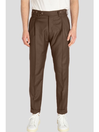 ανδρικό καφέ pantalone barber lana berwich σε προσφορά