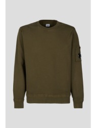 ανδρικό χακί fleece sweatshirt c.p. company
