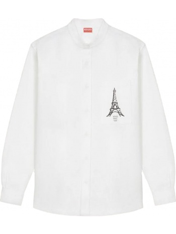 ανδρικό λευκό `paris-japan` white shirt kenzo