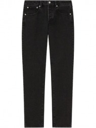 ανδρικό μαύρο high-waisted slim-fit jeans kenzo