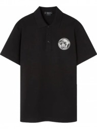ανδρικό μαύρο medusa polo shirt versace