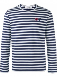 ανδρικό μπλε breton stripe t-shirt comme des garçons play