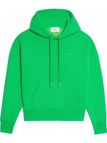 ανδρικό πράσινο green hoodie with embroidered logo ami paris σε προσφορά