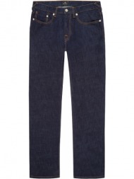 ανδρικό μπλε tapered-fit `crosshatch stretch` jeans paul smith