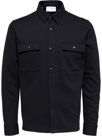 ανδρικό μαύρο black classic overshirt selected homme σε προσφορά