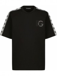 ανδρικό μαύρο technical jersey t-shirt dolce & gabbana