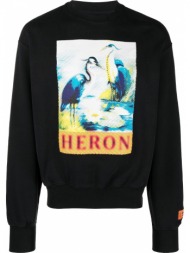 ανδρικό μαύρο medieval heron sweatshirt heron preston