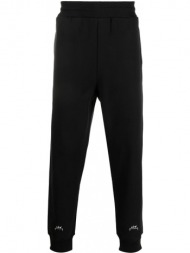 ανδρικό μαύρο logo printed essential sweatpants a-cold-wall*