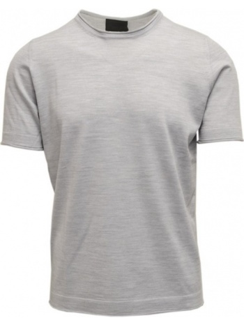 ανδρικό γκρι grey t-shirt in marino wool goes botanica σε προσφορά