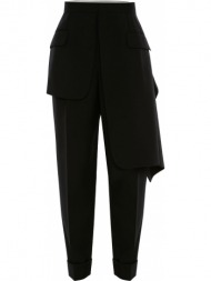ανδρικό μαύρο hybrid tailored trousers in black alexander mcqueen