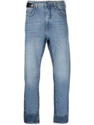 ανδρικό μπλε two tone straight leg jeans neil barrett