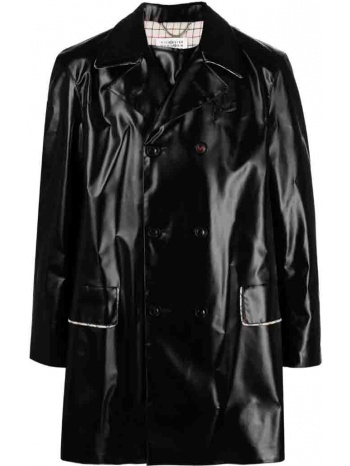 ανδρικό μαύρο black double breasted coat maison margiela σε προσφορά