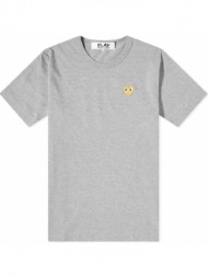 ανδρικό γκρι gold heart logo t-shirt/grey comme des garçons play