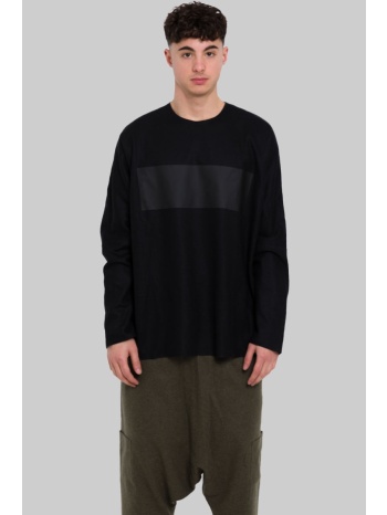 ανδρικό μαύρο wool jersey boxy jumper barbara alan σε προσφορά