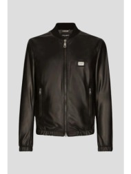 ανδρικό essential leather jacket dolce&gabbana
