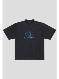 ανδρικό μαύρο surfer t-shirt balenciaga