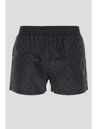 ανδρικό μαύρο printed nylon swimming shorts off-white