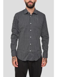 ανδρικό μαύρο patterned shirt in black monk
