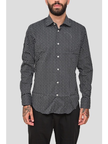 ανδρικό μαύρο patterned shirt in black monk σε προσφορά