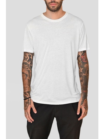 ανδρικό λευκό cotton t-shirt in white monk