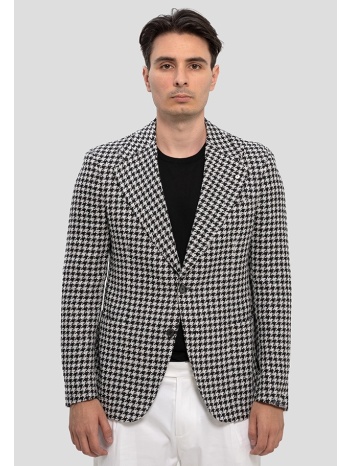 ανδρικό houndstooth pattern single-breasted blazer lubiam σε προσφορά
