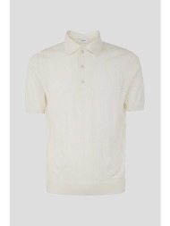 ανδρικό knitted polo shirt in white lardini