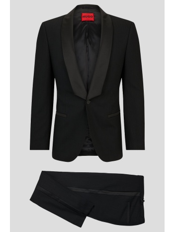 ανδρικό μαύρο evening slim fit suit in black hugo σε προσφορά