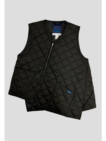 ανδρικό μαύρο gilet a taglio diagonale comme des garçons σε προσφορά