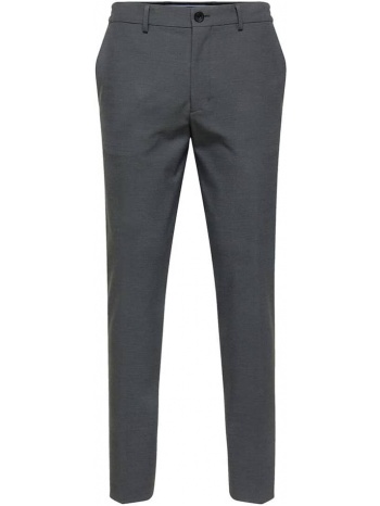 ανδρικό γκρι grey 175 slim fit trousers selected homme σε προσφορά