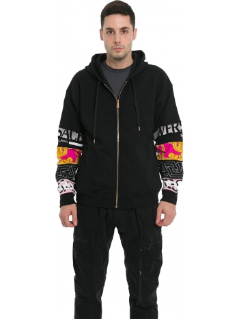 ανδρικό πολύχρωμο funky mix barocco print zip hoodie versace σε προσφορά