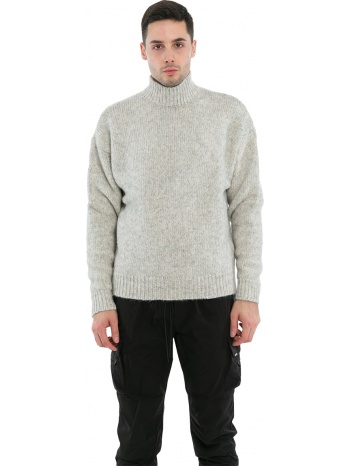 ανδρικό γκρι roll neck knitted sweater represent σε προσφορά